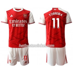 Arsenal Lucas Torreira 11 Kind Voetbaltenues Thuis 2020/21 - SS (+ Korte broeken)